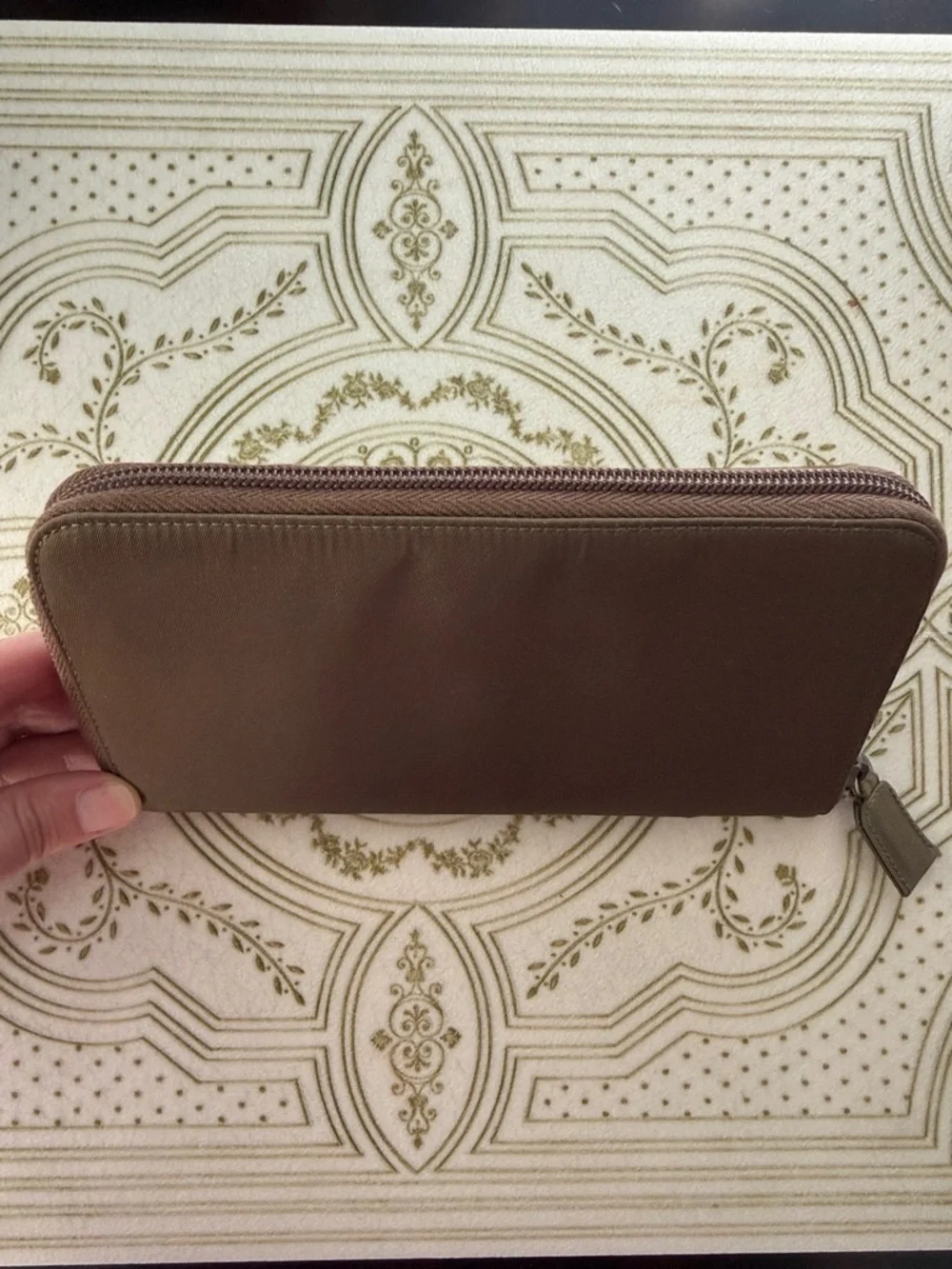 Prada Tessuto Nylon Zip Around Wallet Triangle Logo — COA Like New - Picture 3 of 7